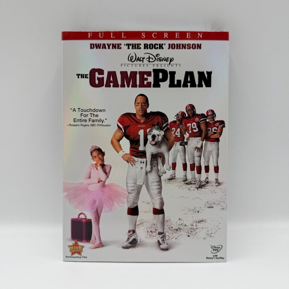 The Game Plan DVD Walt Disney Dwayne The Rock Johnson Full Screen New Sealed
